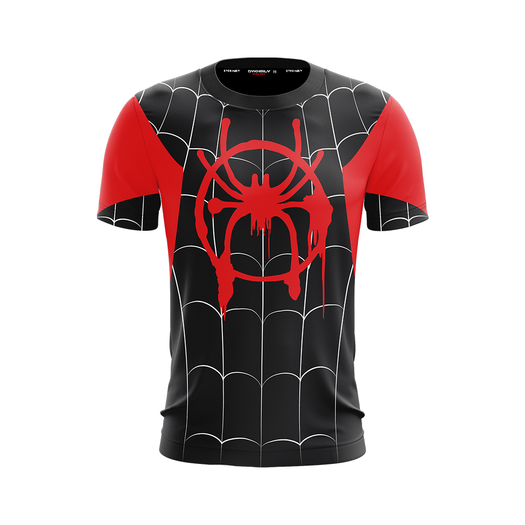 Spider-Man: Into the Spider-Verse Miles Morales Cosplay Unisex 3D T-shirt   
