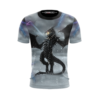 The Elder Scrolls V: Skyrim - Dragon Alduin Unisex 3D T-shirt   