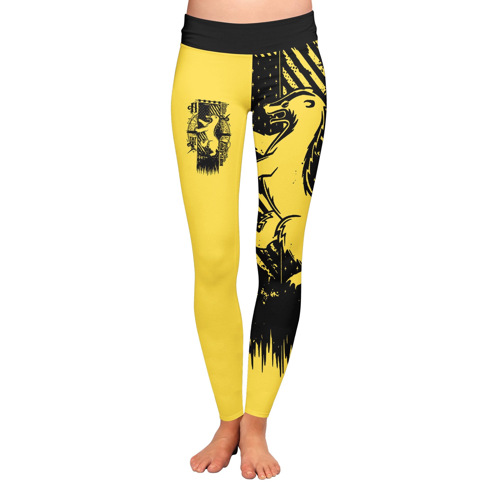 Quidditch Hufflepuff Harry Potter 3D Leggings   