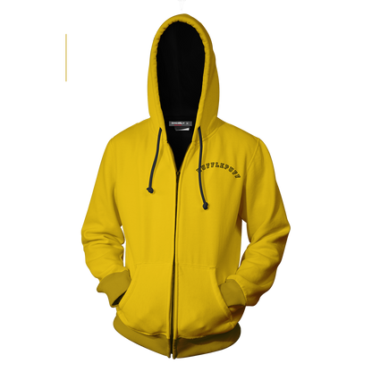 Quidditch Champion Hufflepuff Team Harry Potter Zip Up Hoodie   