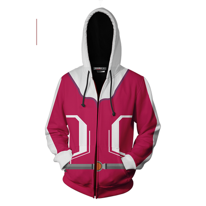 Pokemon Go Girl Pokemon Trainer Cosplay Zip Up Hoodie Jacket   