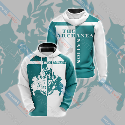 Fire Emblem - The symbol of the Archanea nation Unisex 3D T-shirt Hoodie S 