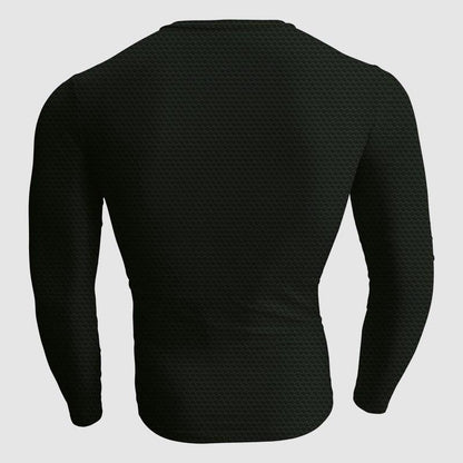 Justice League Henry Cavill Black Superman Cosplay Long Sleeve Compression T-shirt   