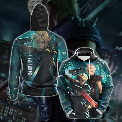 Final Fantasy VII Remake Video Game 3D All Over Printed T-shirt Tank Top Zip Hoodie Pullover Hoodie Hawaiian Shirt Beach Shorts Jogger Hoodie S 