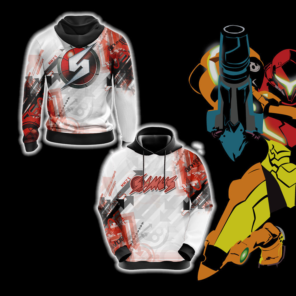 Metroid - Samus Version Logo Unisex 3D T-shirt Hoodie S 