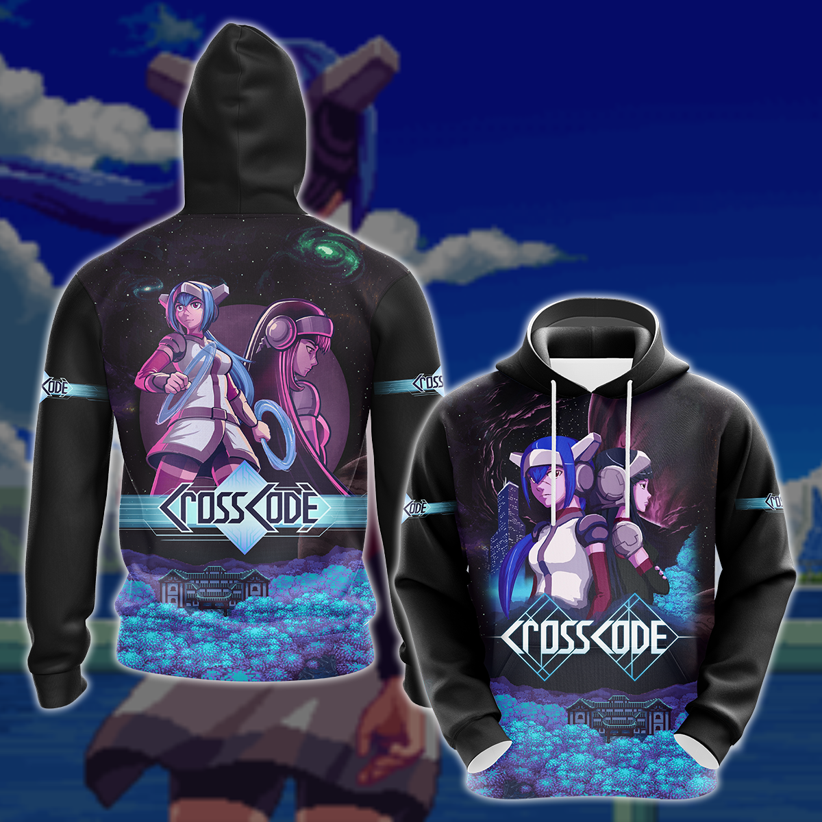 CrossCode Video Game 3D All Over Printed T-shirt Tank Top Zip Hoodie Pullover Hoodie Hawaiian Shirt Beach Shorts Jogger Hoodie S 
