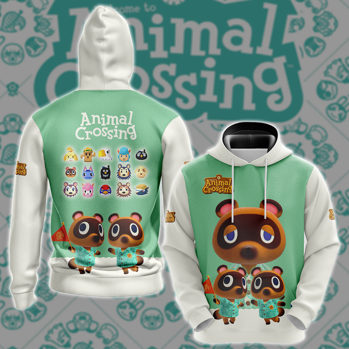 Animal Crossing Video Game 3D All Over Printed T-shirt Tank Top Zip Hoodie Pullover Hoodie Hawaiian Shirt Beach Shorts Jogger Hoodie S 