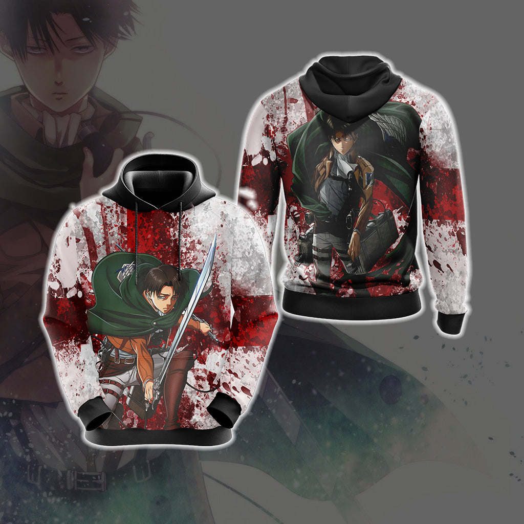 Attack on Titan - Levi Unisex 3D T-shirt Hoodie S 