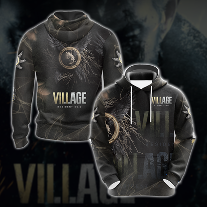 Resident Evil Village All Over Print T-shirt Tank Top Zip Hoodie Pullover Hoodie Hawaiian Shirt Hoodie S 