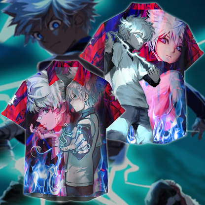 Hunter x Hunter Killua 3D All Over Print T-shirt Tank Top Zip Hoodie Pullover Hoodie Hawaiian Shirt Beach Shorts Jogger Hawaiian Shirt S 