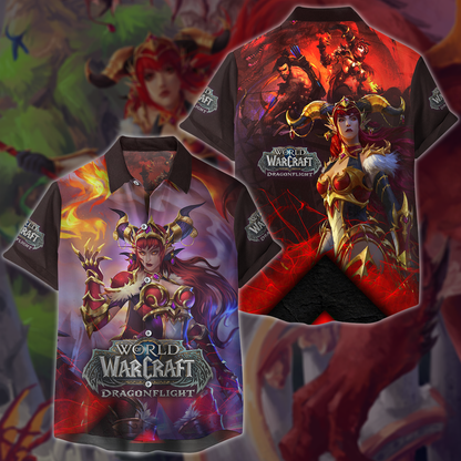 World of Warcraft: Dragonflight Video Game 3D All Over Printed T-shirt Tank Top Zip Hoodie Pullover Hoodie Hawaiian Shirt Beach Shorts Jogger Hawaiian Shirt S 