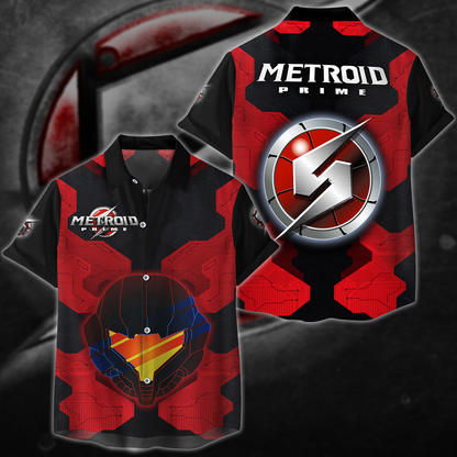 Metroid Prime Remastered Video Game 3D All Over Printed T-shirt Tank Top Zip Hoodie Pullover Hoodie Hawaiian Shirt Beach Shorts Jogger Hawaiian Shirt S 