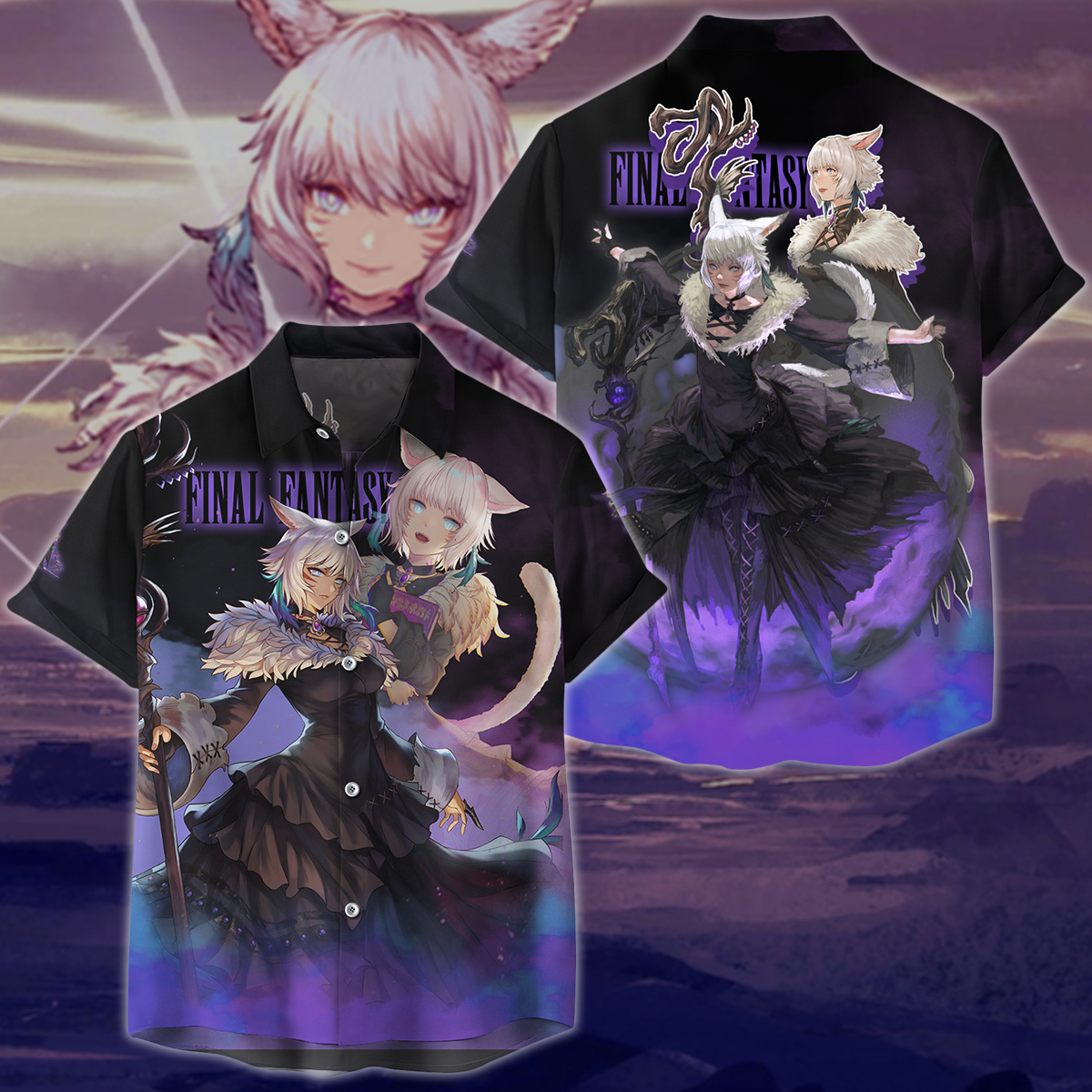 Final Fantasy XIV Y'shtola Video Game 3D All Over Print T-shirt Tank Top Zip Hoodie Pullover Hoodie Hawaiian Shirt Beach Shorts Jogger Hawaiian Shirt S 