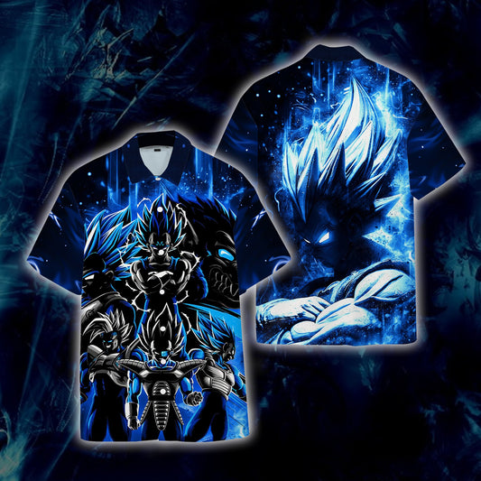 Dragon Ball Vegeta Hawaiian Shirt S  