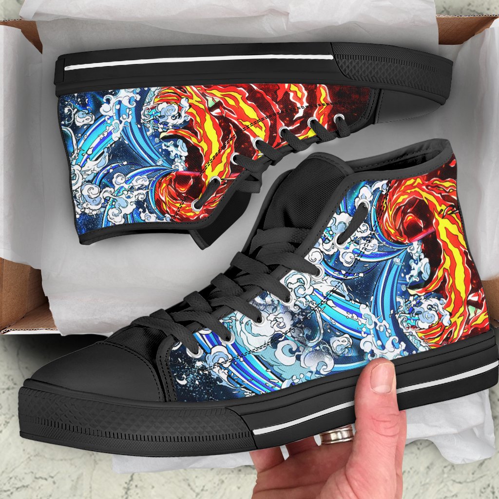 Breathing Technique High Top Shoes White SIZE 29