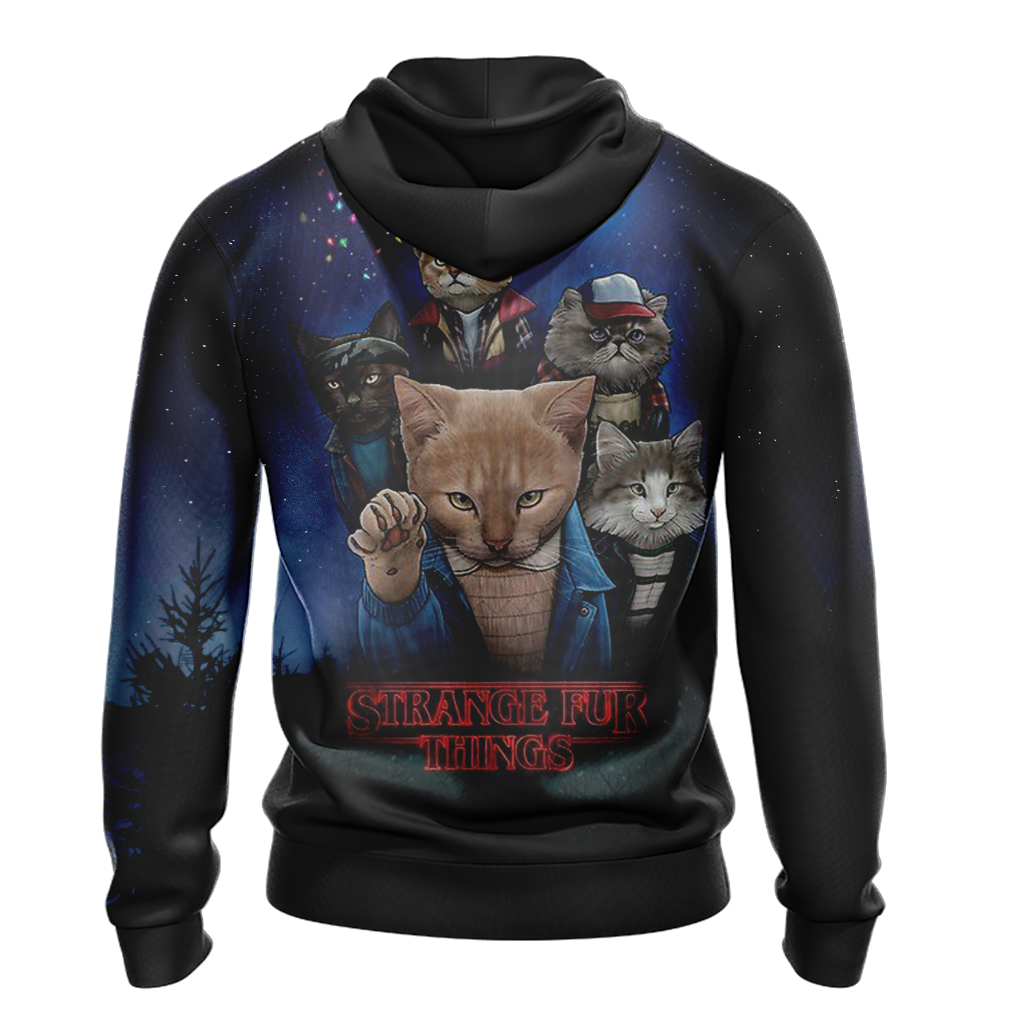 Stranger Things x Cats Unisex 3D T-shirt   