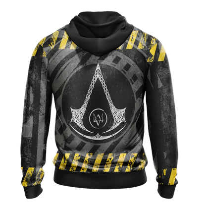 Assassin's Creed Watch Dogs Crossover Unisex 3D T-shirt   