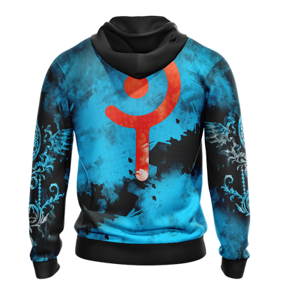Final Fantasy XIV - Neon Class Emblem Unisex 3D T-shirt   