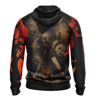 Horror Characters Halloween TV Show Unisex 3D T-shirt   