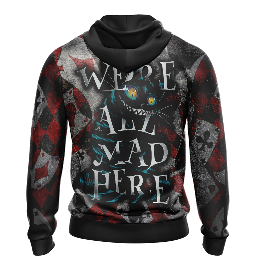 Alice In The Wonderland - We're All Mad Here Unisex 3D T-shirt   