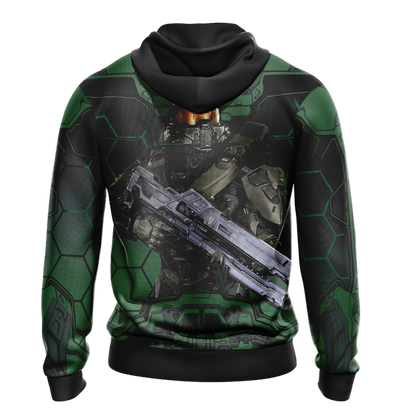 Halo 5 Master Chief HUD Helmet Unisex 3D T-shirt   