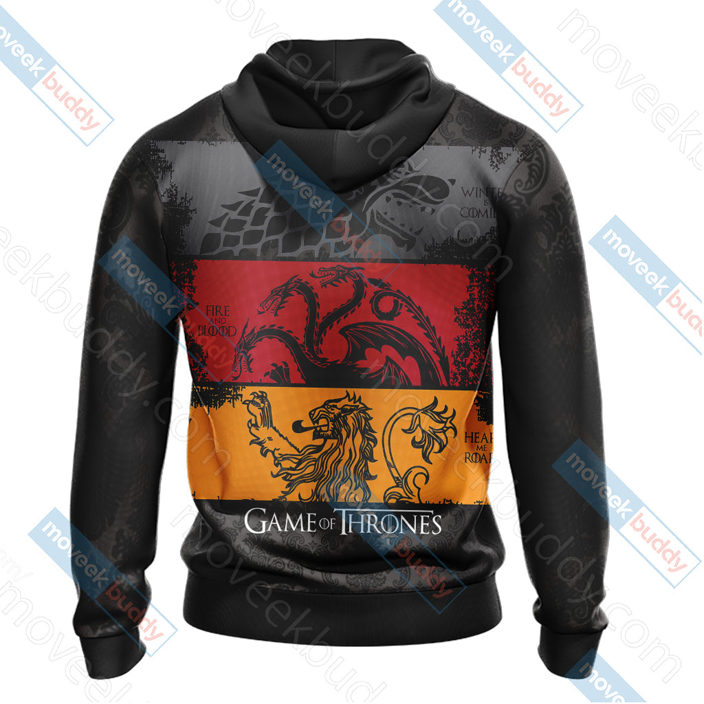 Game Of Thrones - Stark, Targaryen, Lannister Unisex 3D T-shirt   