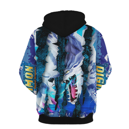 Digimon - Garurumon New Unisex 3D T-shirt   
