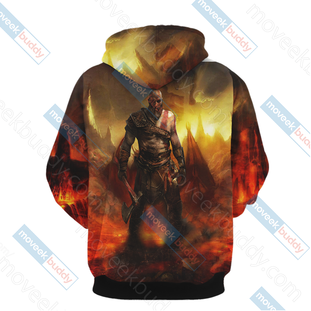 God Of War - Kratos Unisex 3D T-shirt   