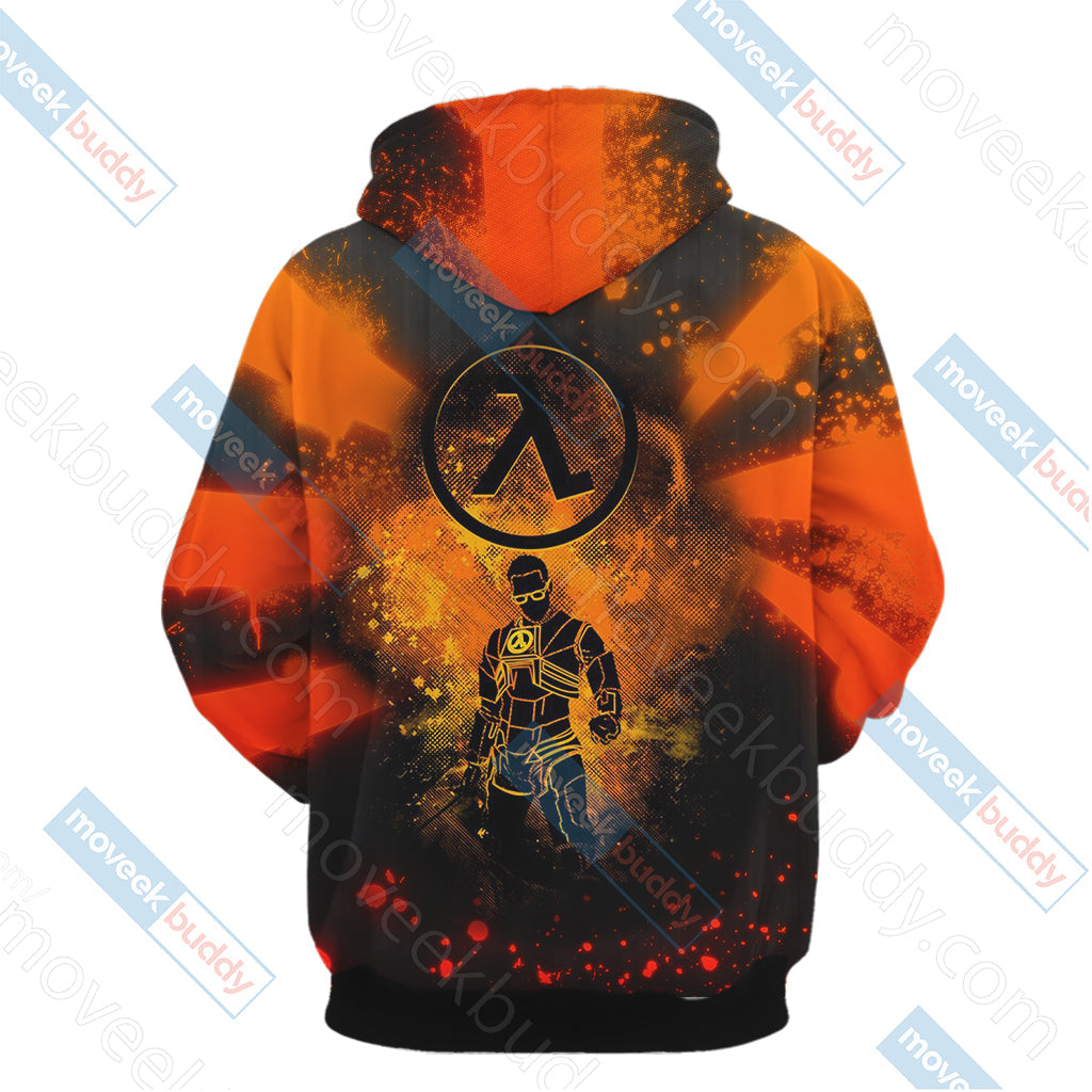 Half-Life Free Man Unisex 3D T-shirt   