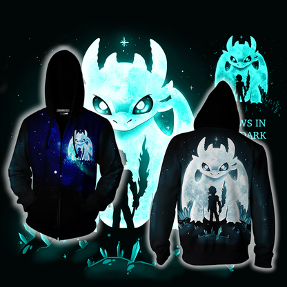 How To Train Dragon Unisex 3D T-shirt Zip Hoodie XS 