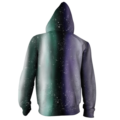 The Nightmare Before Christmas Jack & Sally Zip Up Hoodie   