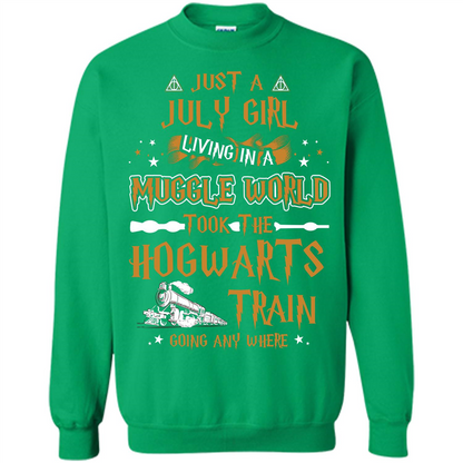Harry Potter T-shirt Just A July Girl Living In A Muggle World   