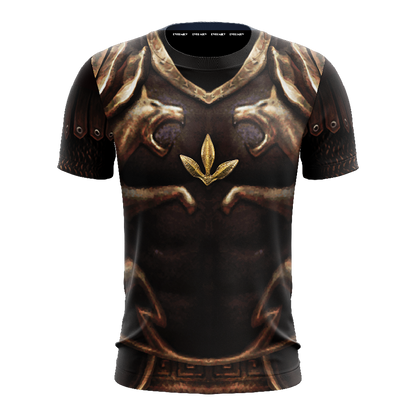 God Of War 2 Kratos Armor Cosplay Unisex 3D T-shirt   