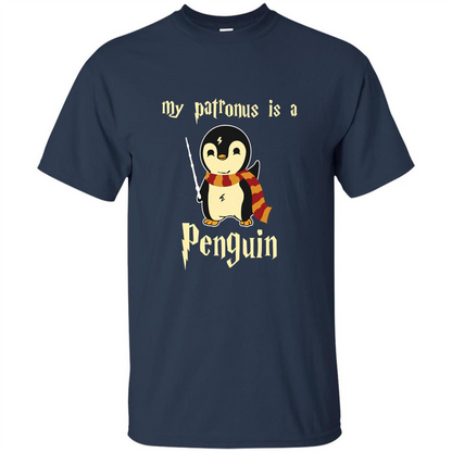 Penguin T-Shirt My Patronus Is A Penguin Hot 2017 T-Shirt Navy S 