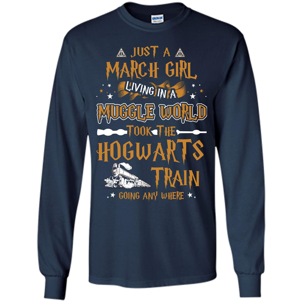 Harry Potter T-shirt Just A March Girl Living In A Muggle World   