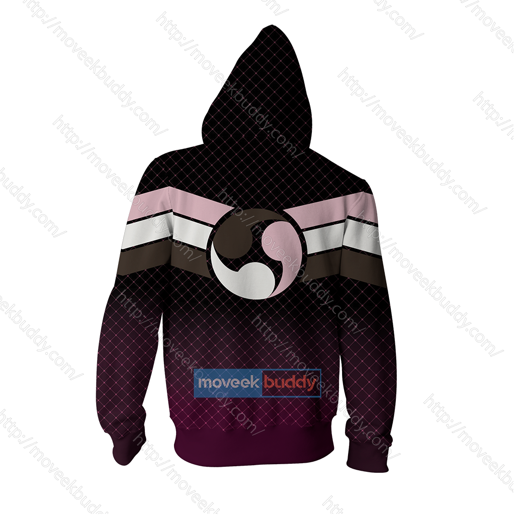 RWBY Neo Neopolitan Cosplay Zip Up Hoodie   