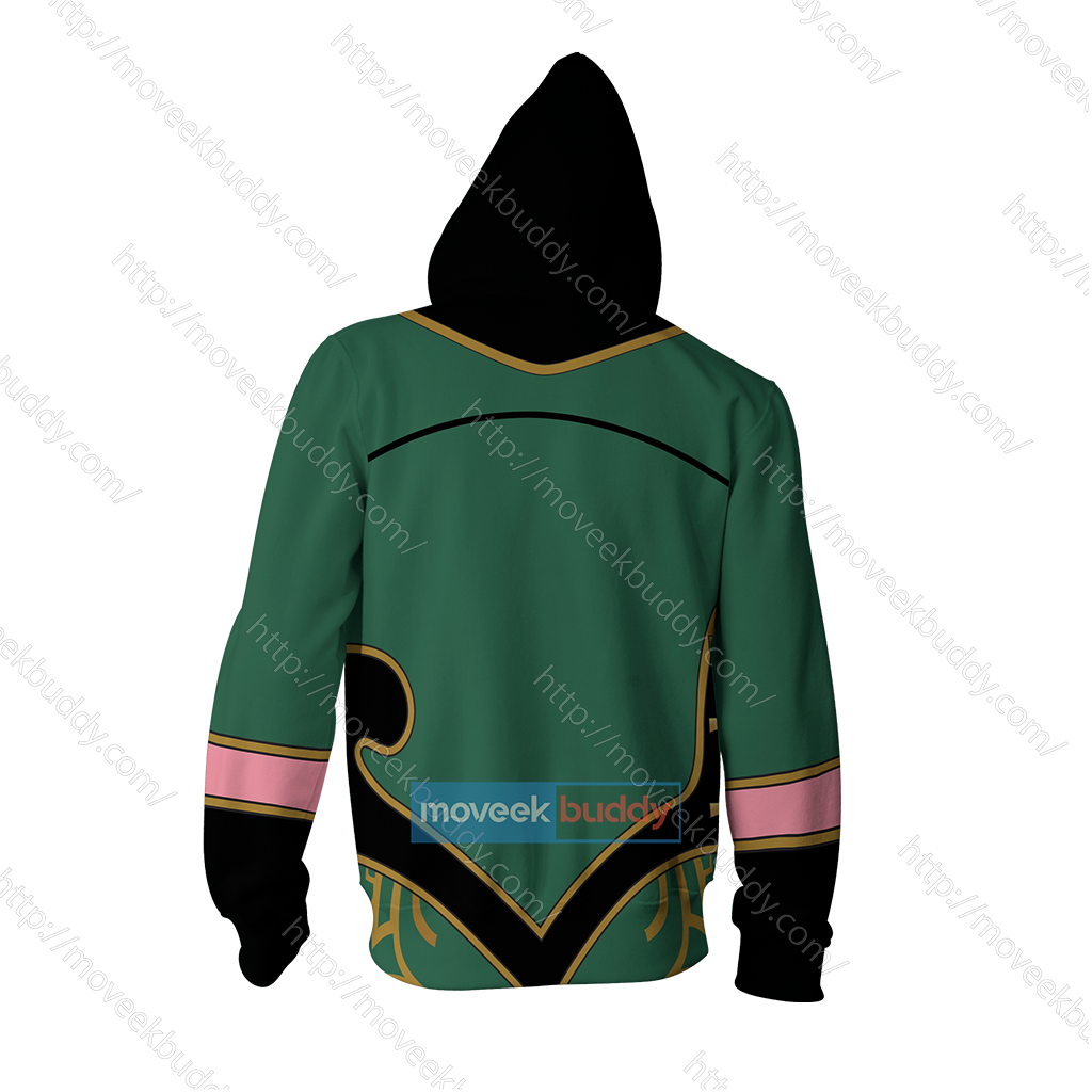 RWBY Team JNPR Lie Ren Cosplay Zip Up Hoodie   