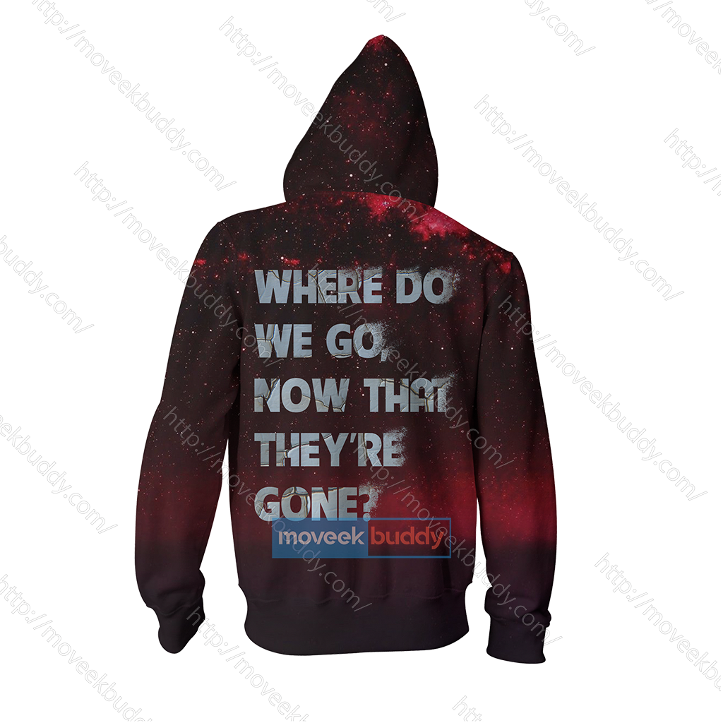 Where Do We Go Now That They're Gone Marvel Zip Up Hoodie Jacket   
