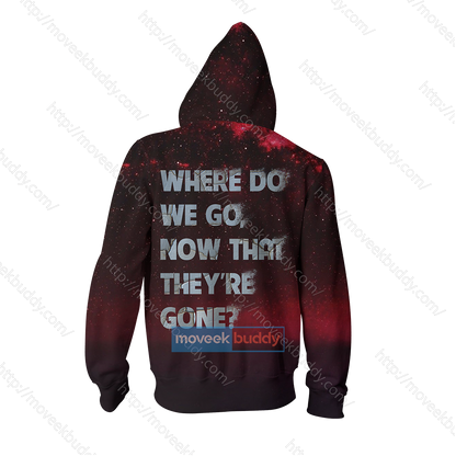Where Do We Go Now That They're Gone Marvel Zip Up Hoodie Jacket   