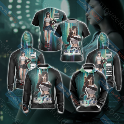 Final Fantasy VII - Tifa Lockhart Unisex Zip Hoodie T-shirt Pullover Hoodie   