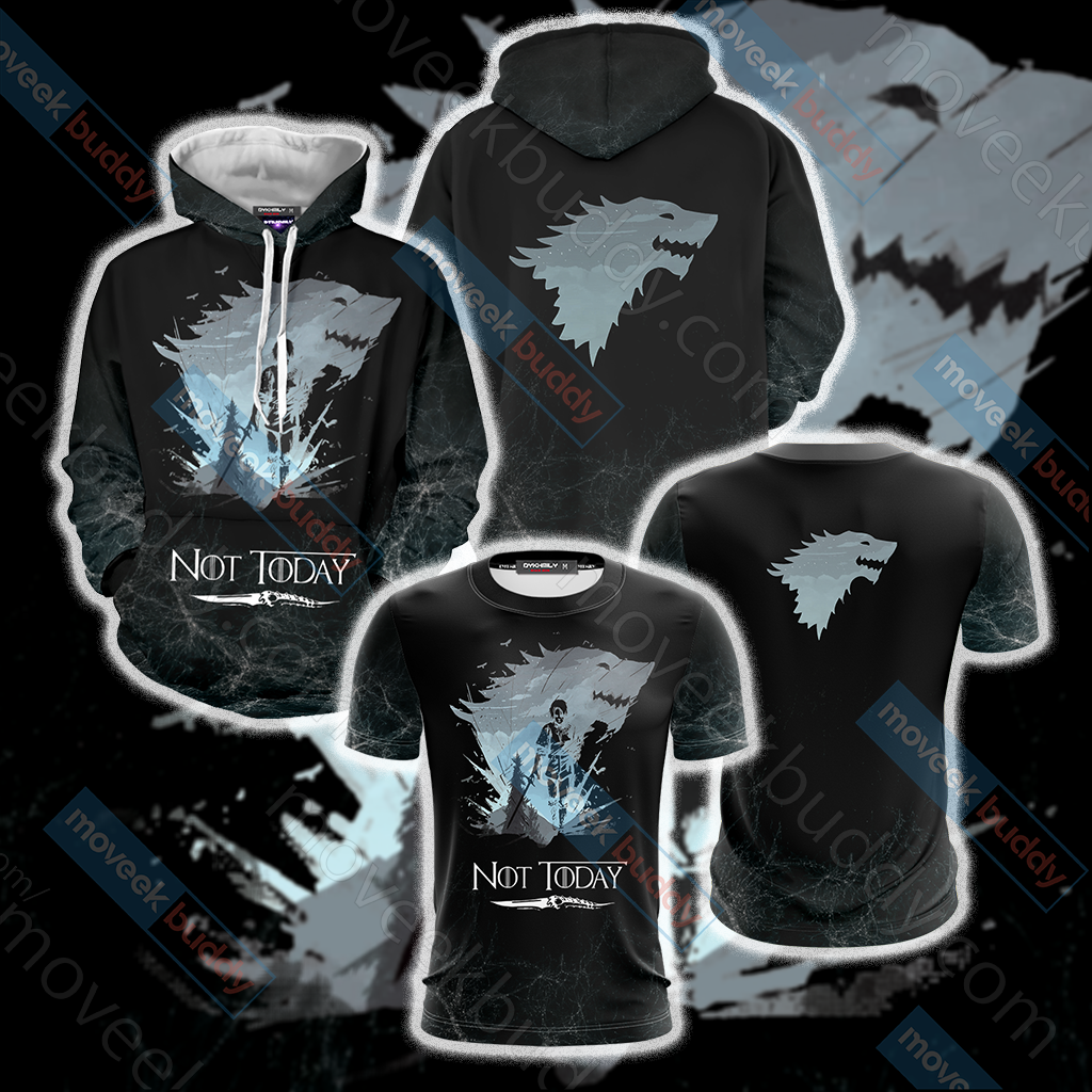Game Of Thrones Not Today Unisex 3D T-shirt   