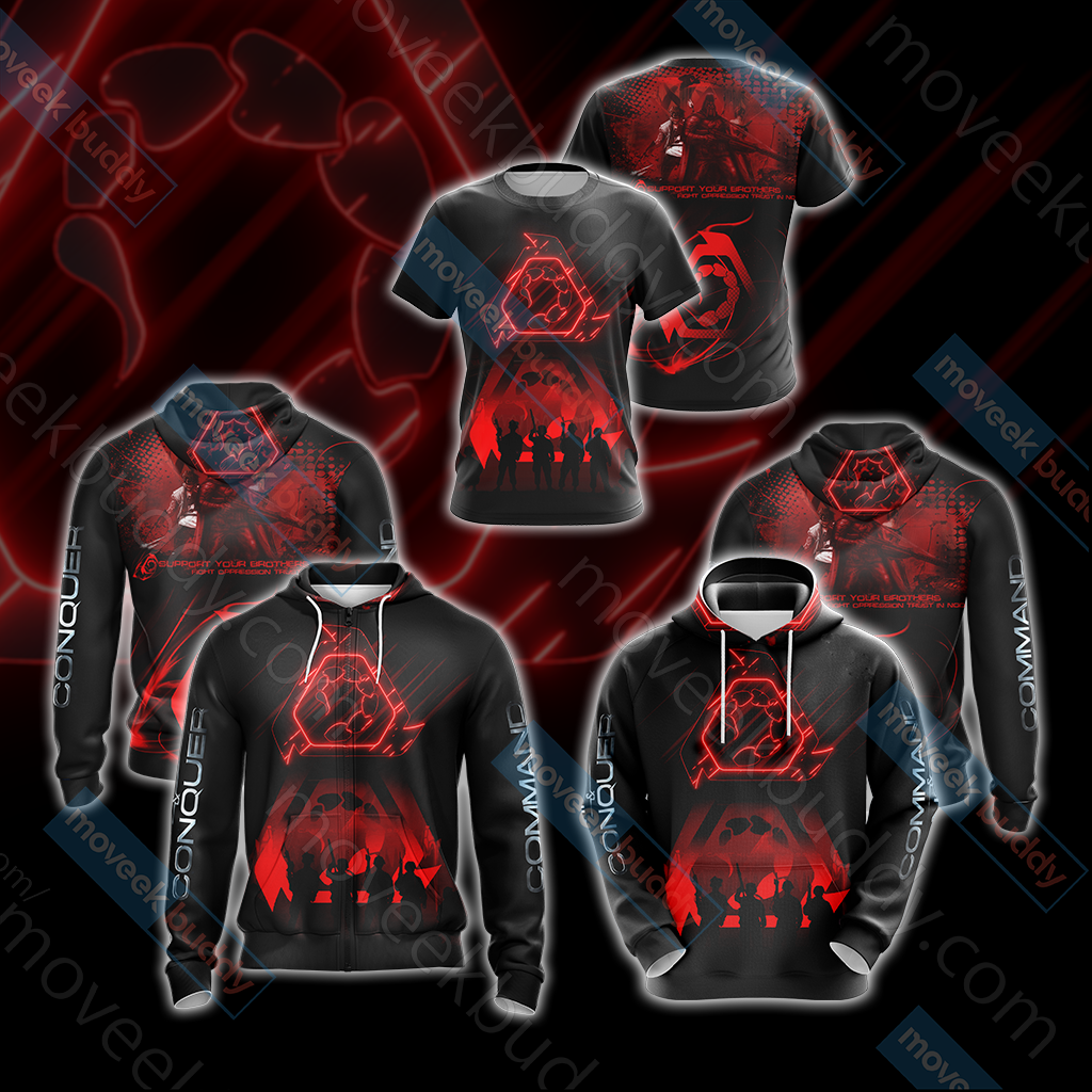 Command & Conquer - Brotherhood of Nod Unisex 3D T-shirt   