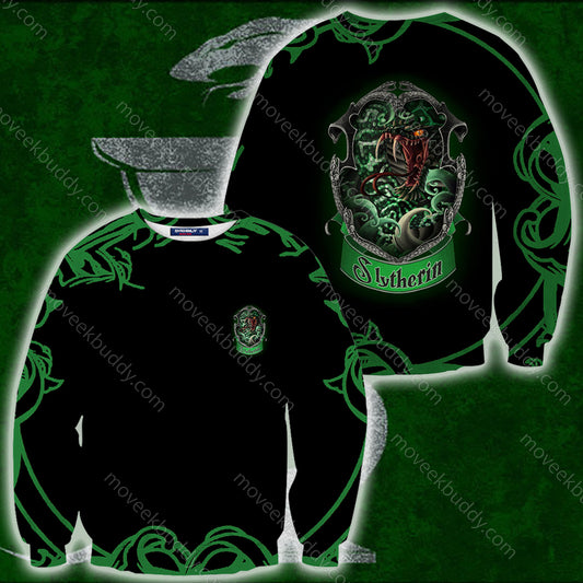 Cunning Like A Slytherin Harry Potter 3D Sweater S  