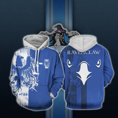 Quidditch Ravenclaw Harry Potter Unisex 3D T-shirt Hoodie S 