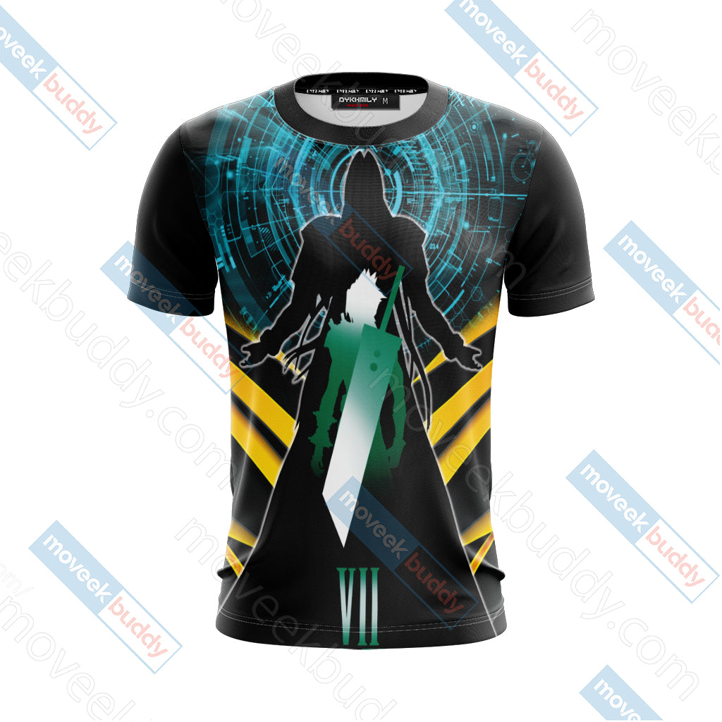 Final Fantasy 7 Cloud Strife New Unisex 3D T-shirt   