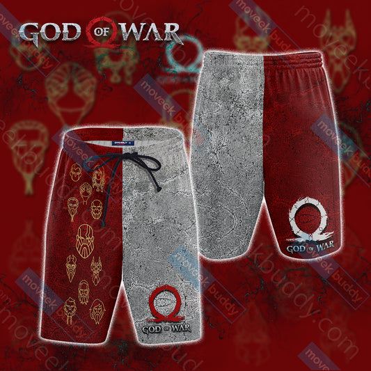 God Of War Symbol New Look Unisex Beach Shorts S  