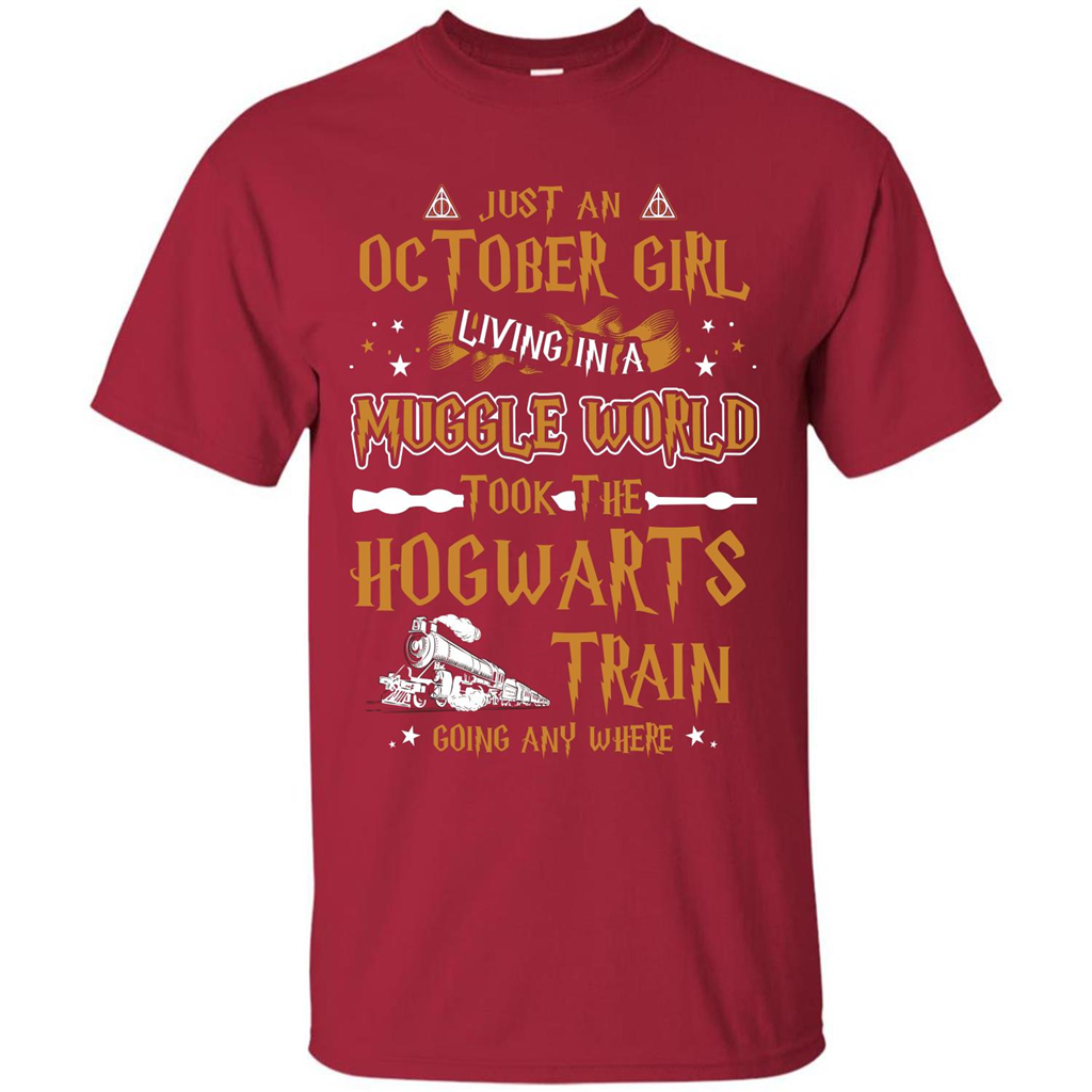 Harry Potter T-shirt Just An October Girl Living In A Muggle World   
