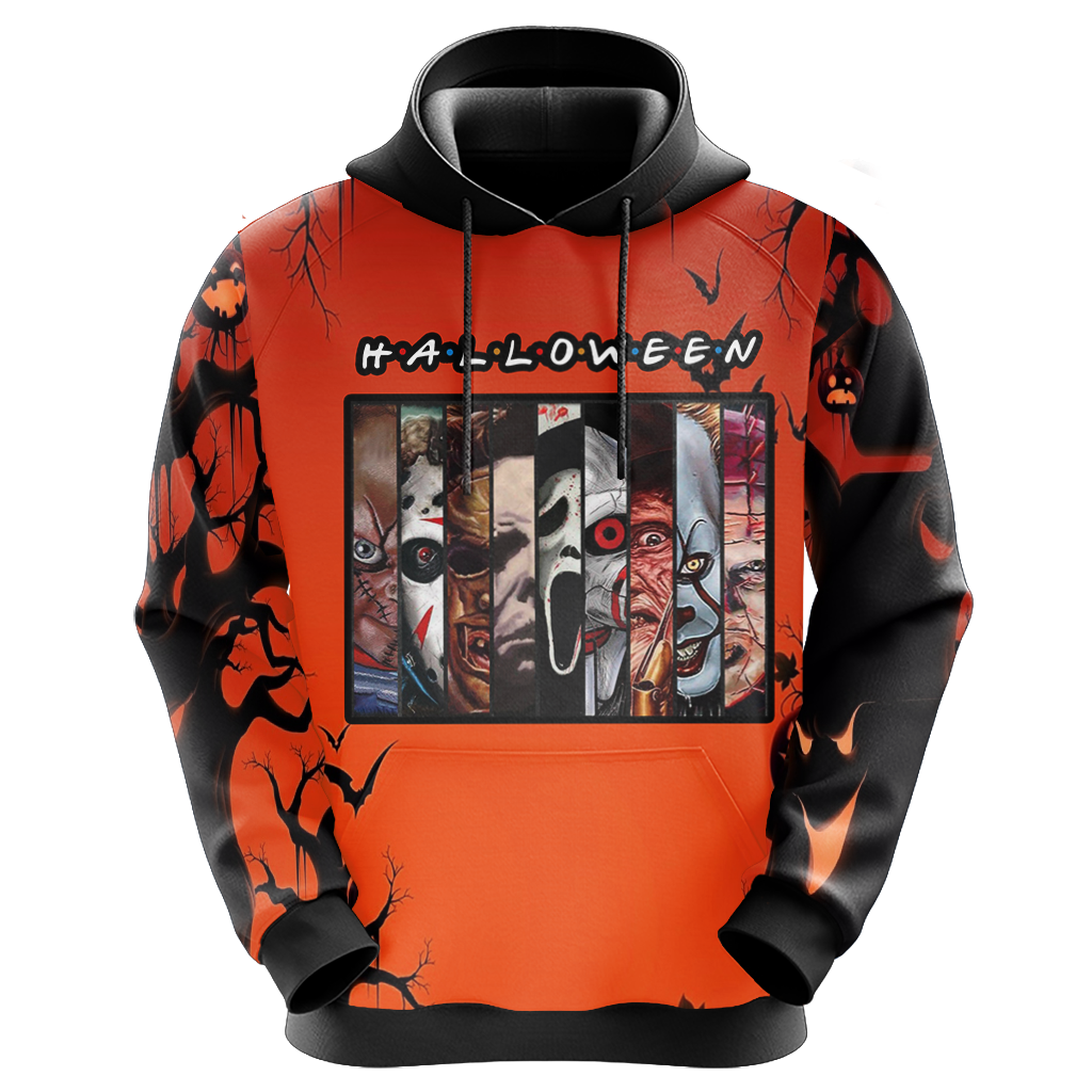 Horror Characters Halloween TV Show Unisex 3D T-shirt   