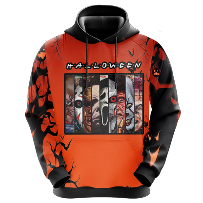 Horror Characters Halloween TV Show Unisex 3D T-shirt   