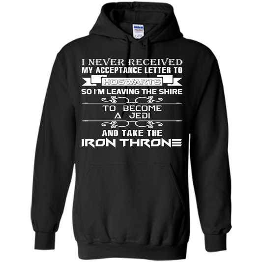 I Never Received My Acceptance Letter To Hogwarts T-shirt Black S 